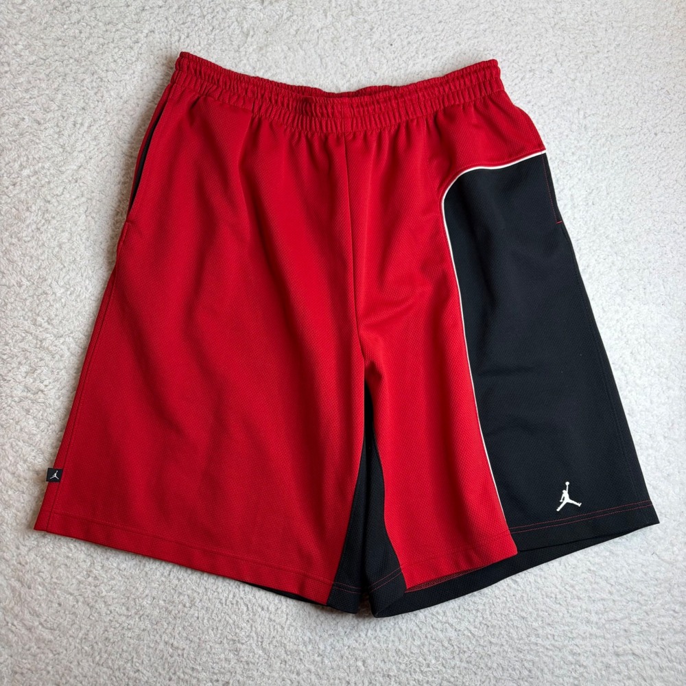 Jordan Brand Basketball Shorts Red Black XXL Jumpman Mesh baggy loose XXL